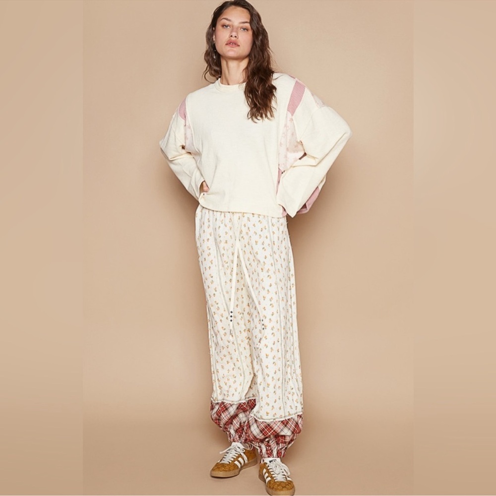 POL Star Patchwork Long Sleeve Top - Picture 8 of 12
